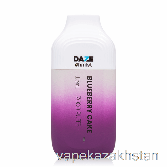 Vape Smoke 7 Daze OHMLET 7000 0% Zero Nicotine Disposable Blueberry Cake